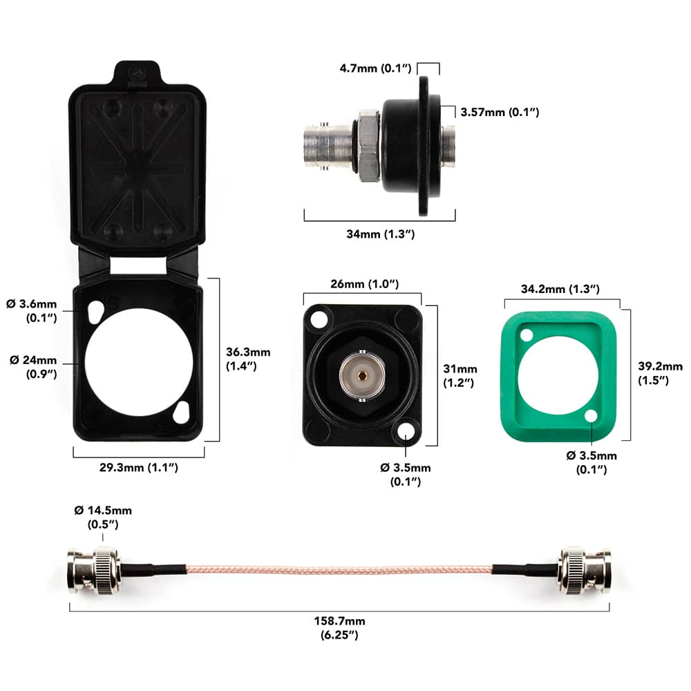 BNC Panel Mount Kit