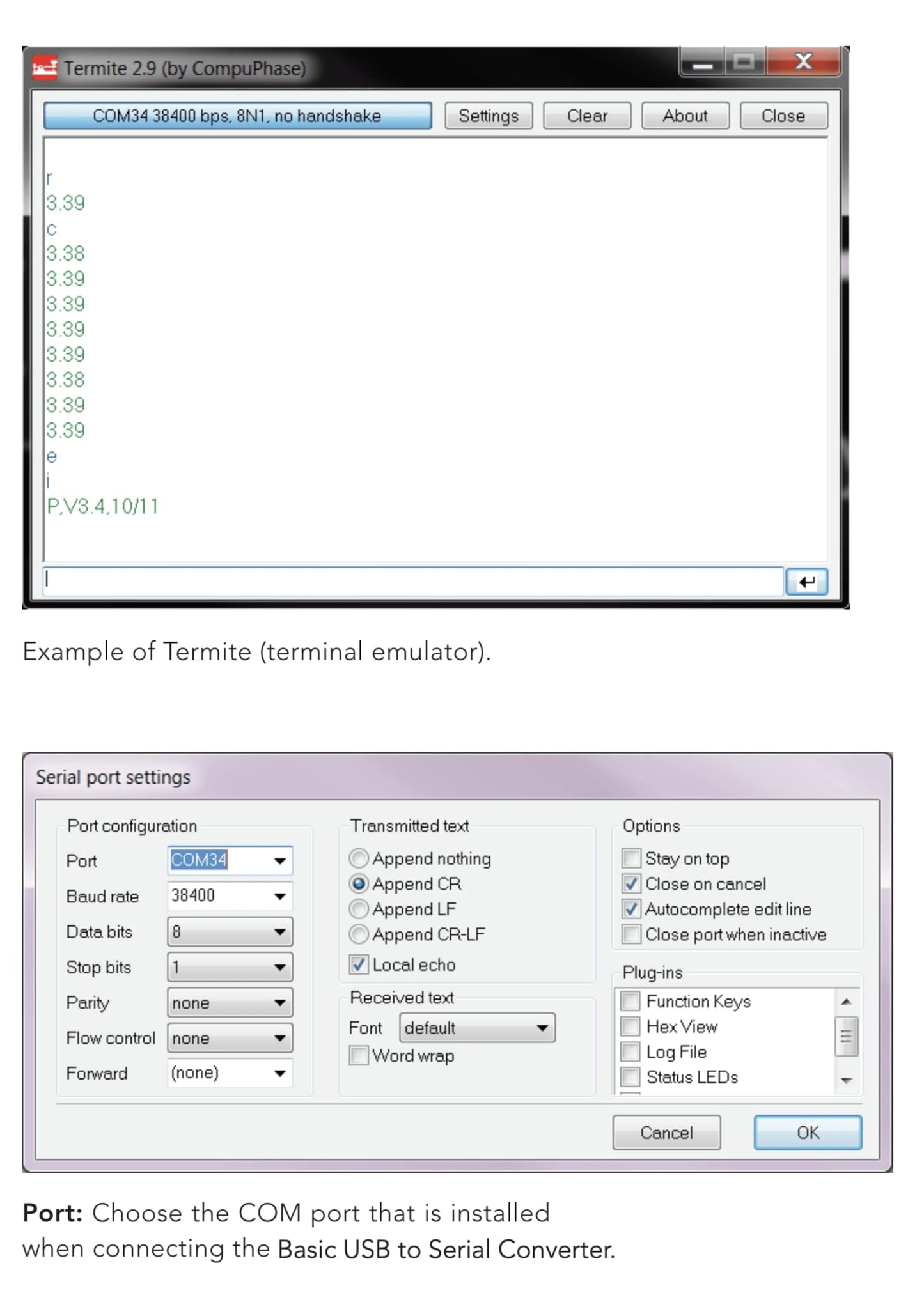 Basic USB to Serial Converter