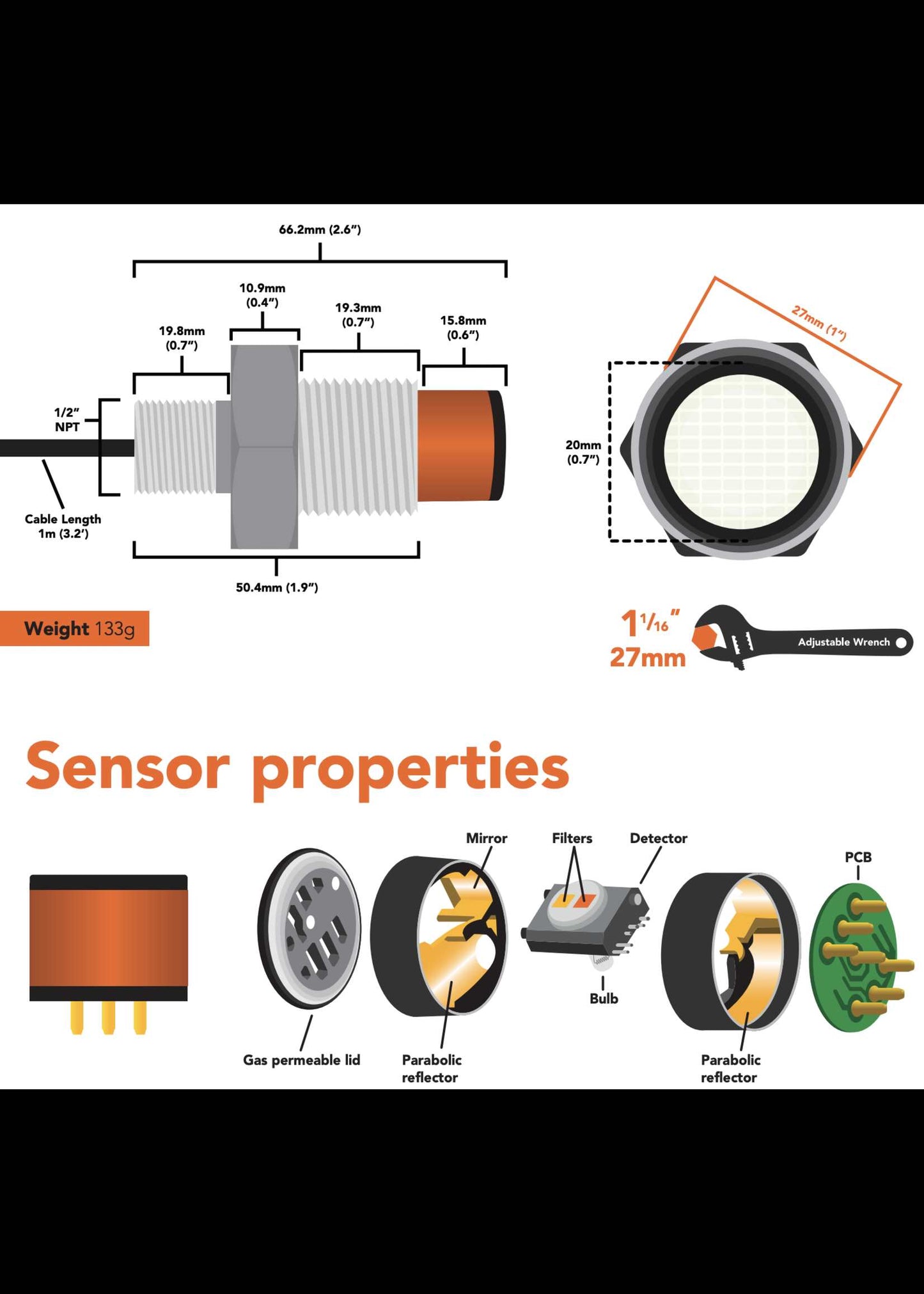 EZO-CO2™ Embedded NDIR Carbon Dioxide Sensor