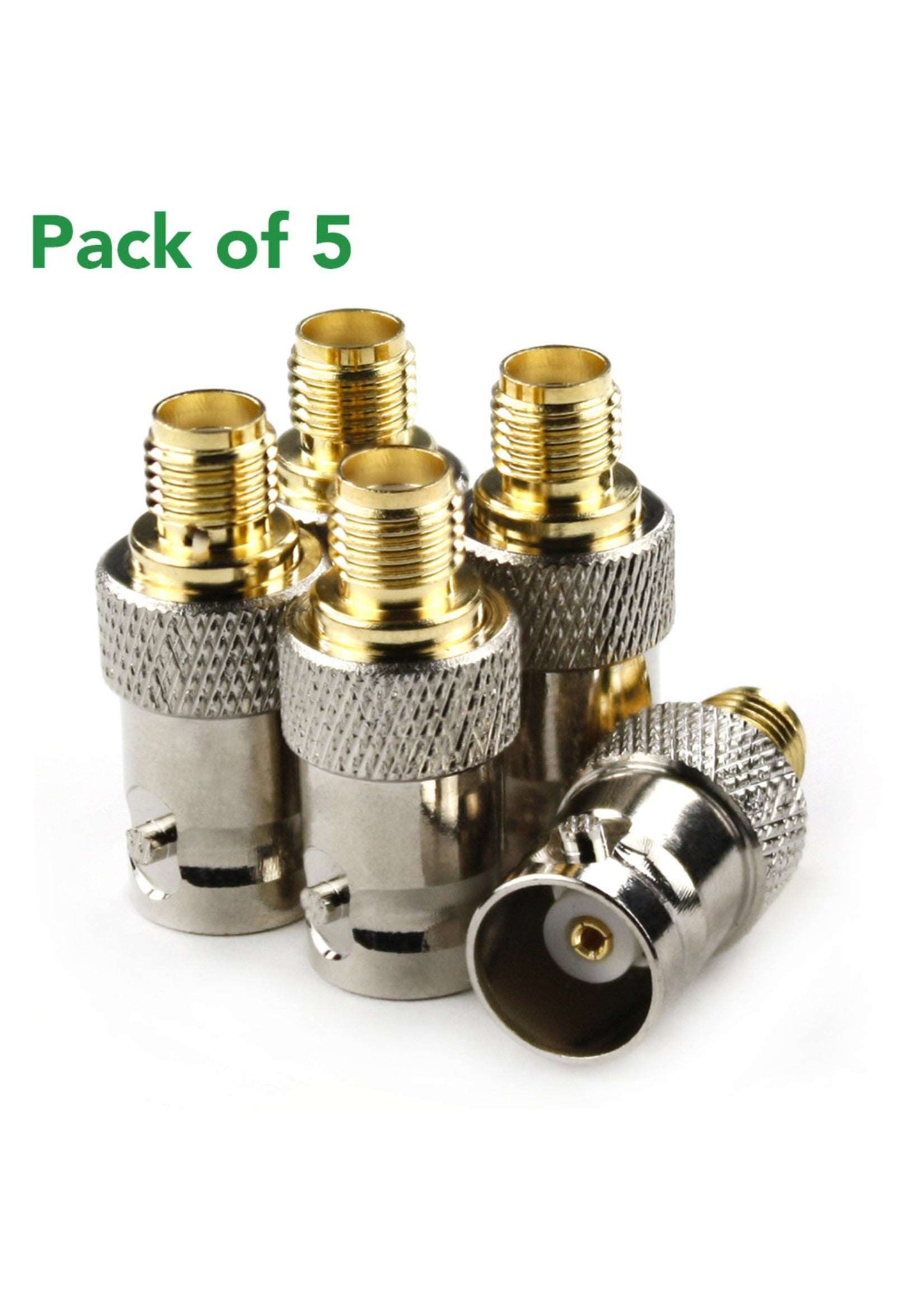 Female BNC to Female SMA Connectors (5 pack)