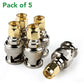 Male BNC to Male SMA Connectors (5 pack)