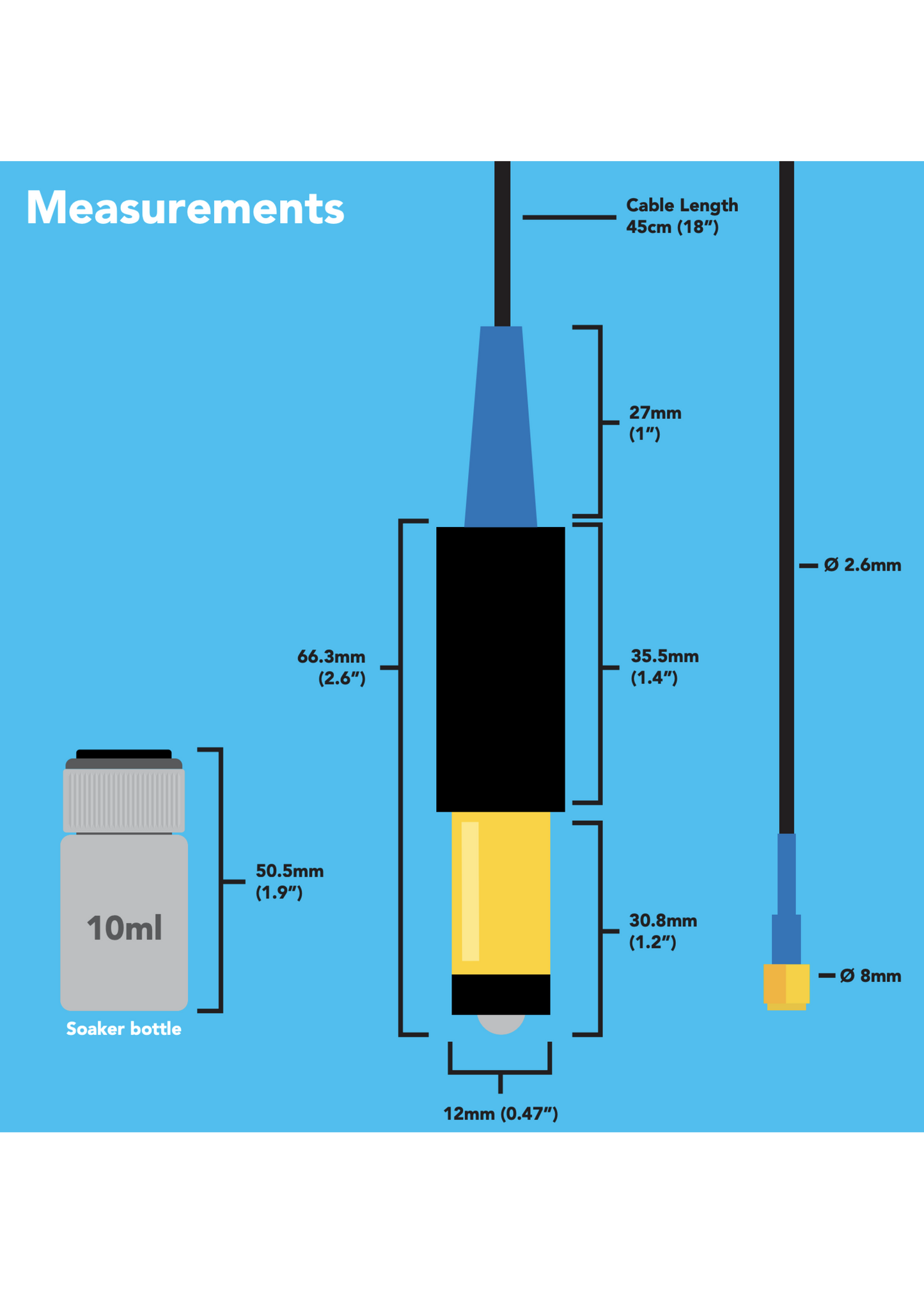 Mini Lab Grade ORP Probe
