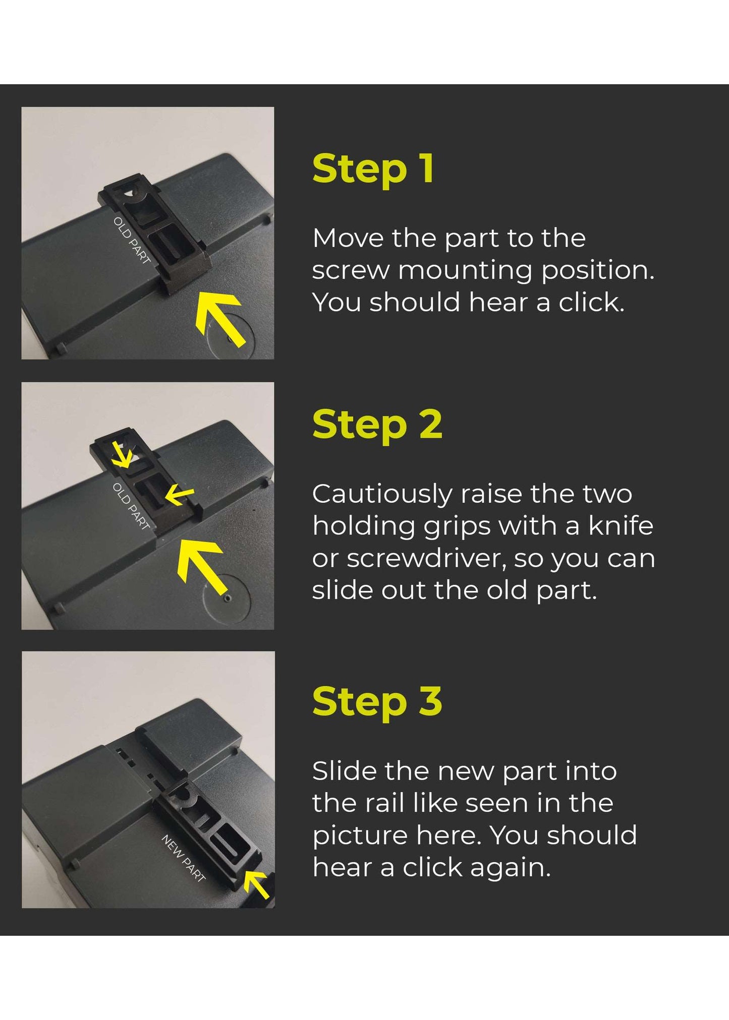 Controllino DIN Rail Mounting Replacement Part