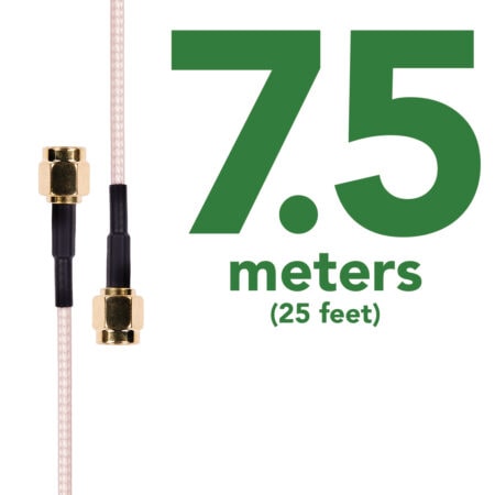 7.5 Meter SMA male to SMA male Extension Cable
