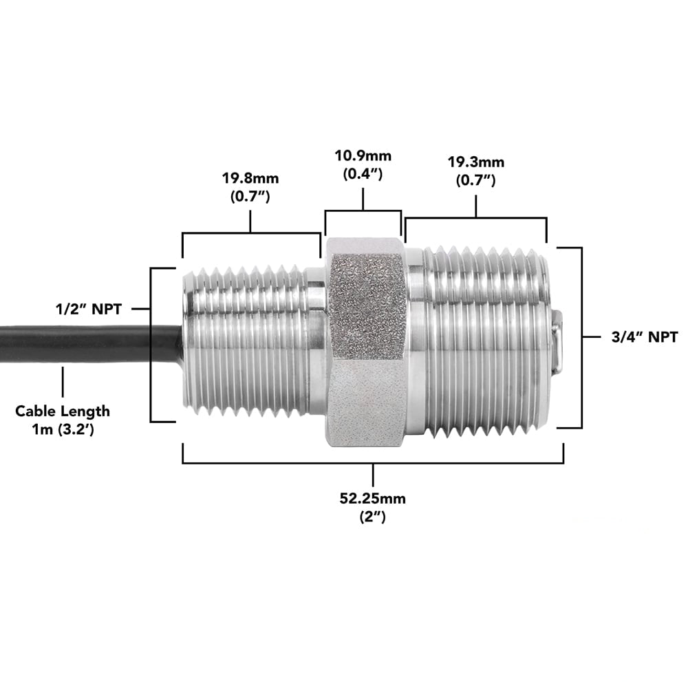 ENV-CO2™ Environmental Grade CO2 Sensor – Stainless Steel Body