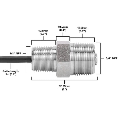ENV-CO2™ Environmental Grade CO2 Sensor – Stainless Steel Body