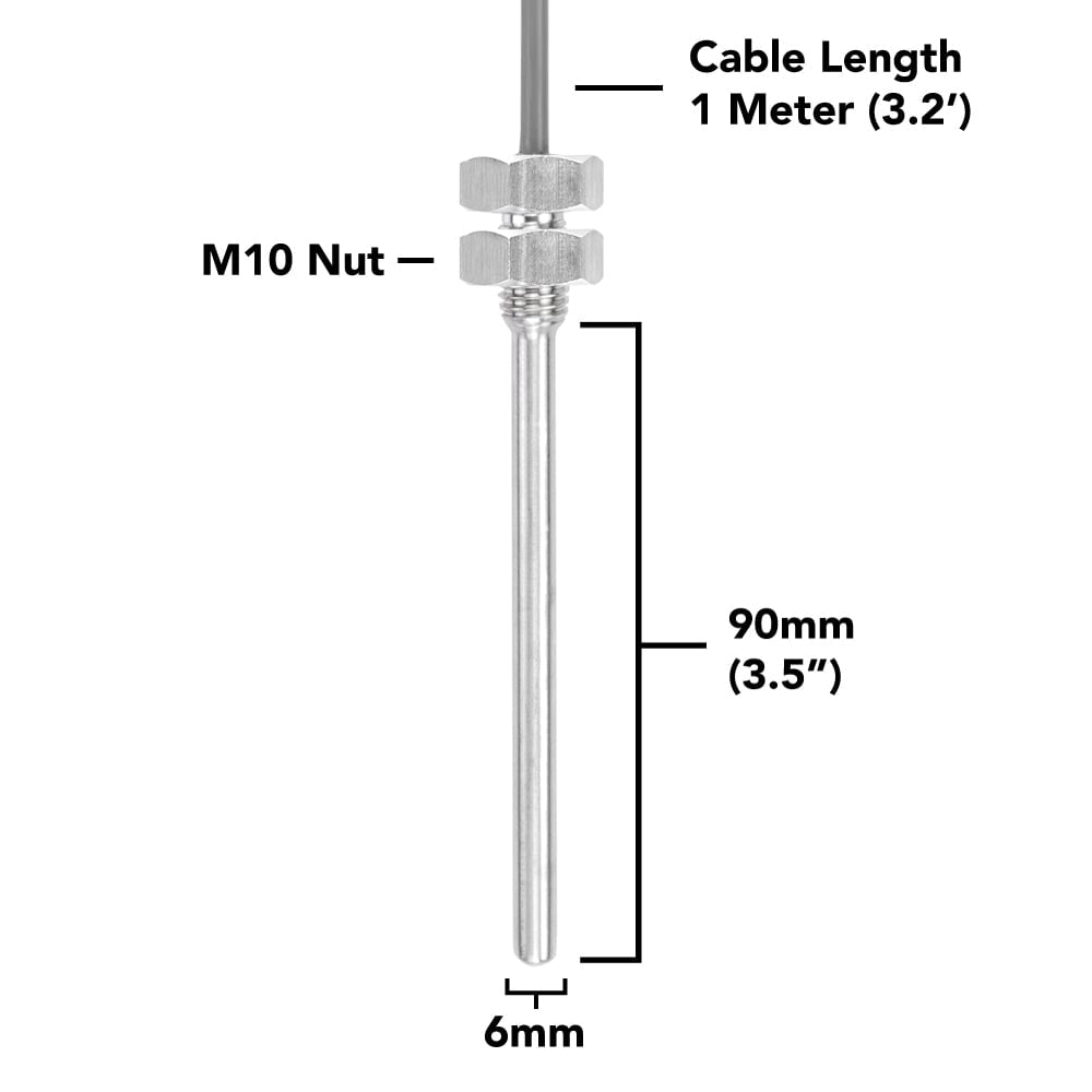 Threaded PT-1000 Temperature Probe