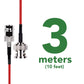 3 Meter BNC male to BNC female Extension Cable