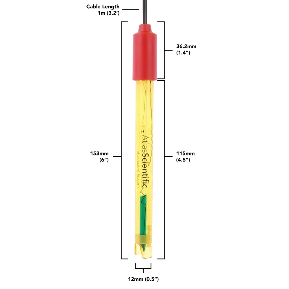 Atlas Scientific Gen 3 Lab Grade pH Probe | Sensors & probes – Sensors ...
