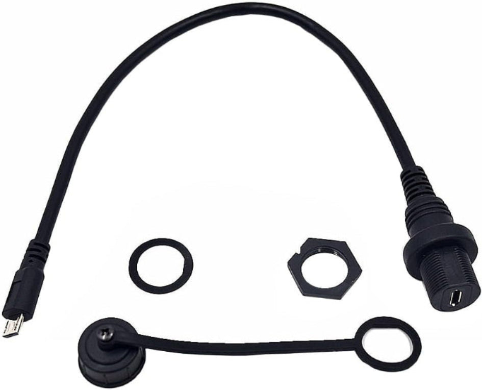 Bulkhead Micro USB 5 Pin male female extension cable