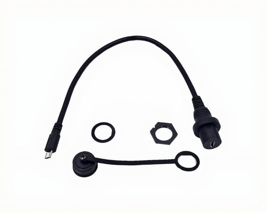 Bulkhead Micro USB 5 Pin male female extension cable