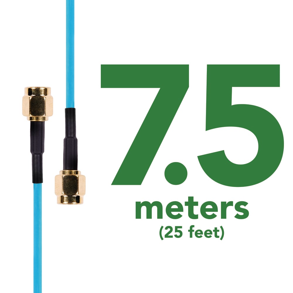 7.5 Meter BNC male to BNC female Extension Cable