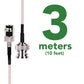 3 meters BNC cable