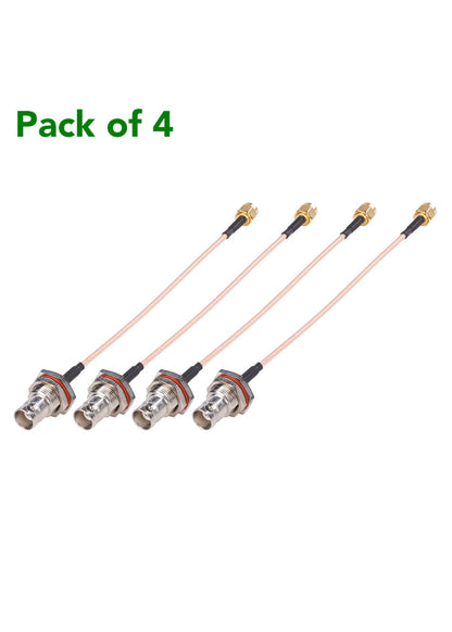 Bulkhead BNC to SMA (4 pack)