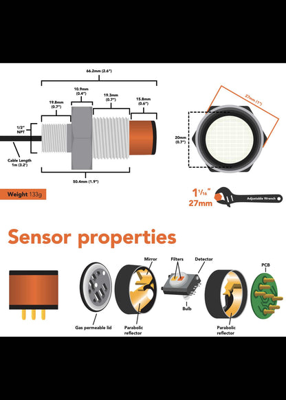 EZO-CO2™ Embedded NDIR Carbon Dioxide Sensor