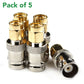 Female BNC to Male SMA Connectors (5 pack)