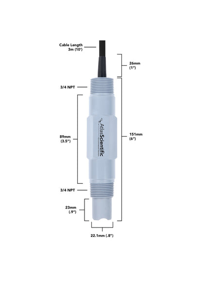 Industrial pH/ORP/Temp Probe