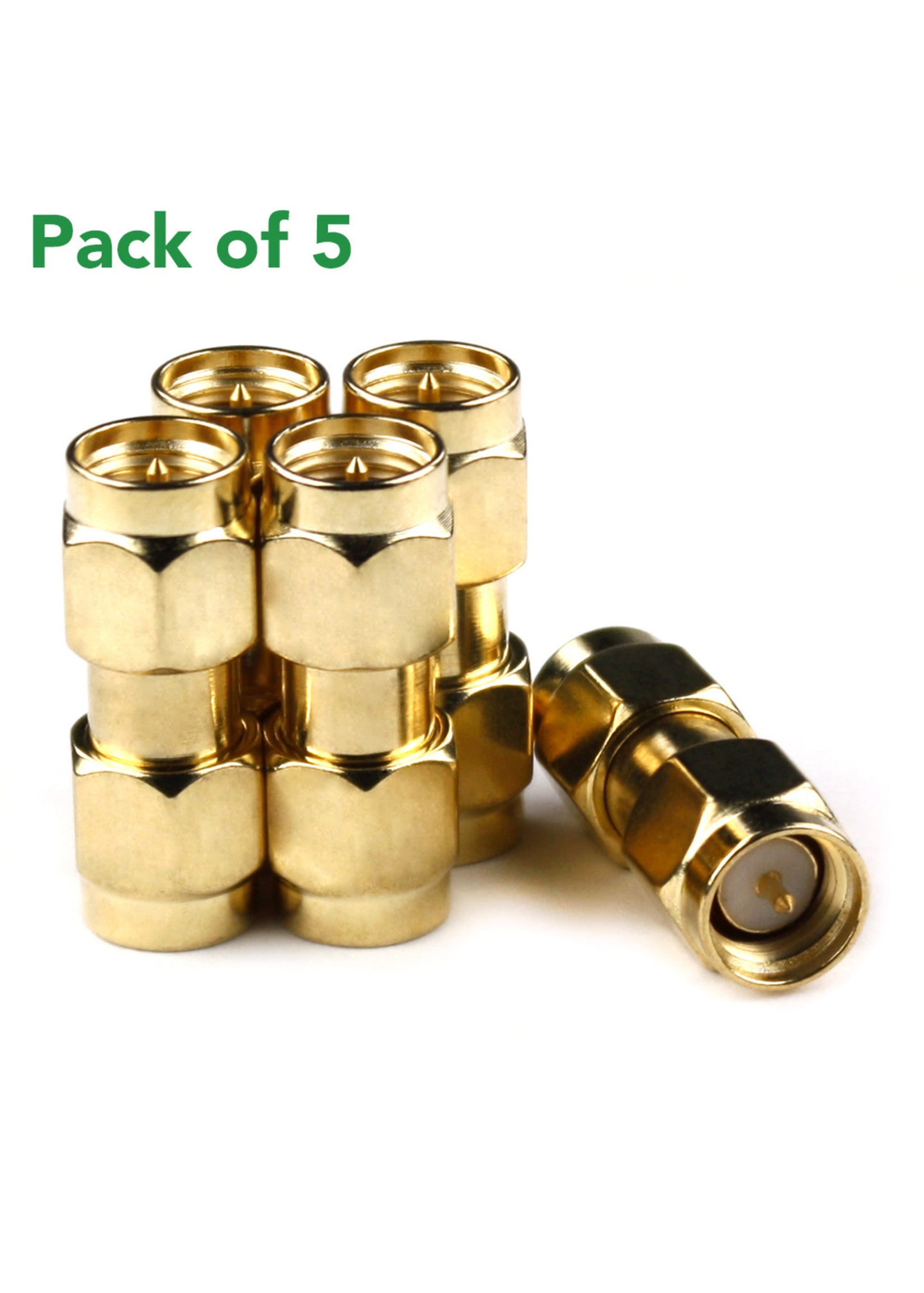 Atlas Scientific Male SMA to Male SMA Connectors (5 pack) p- Sensors ...
