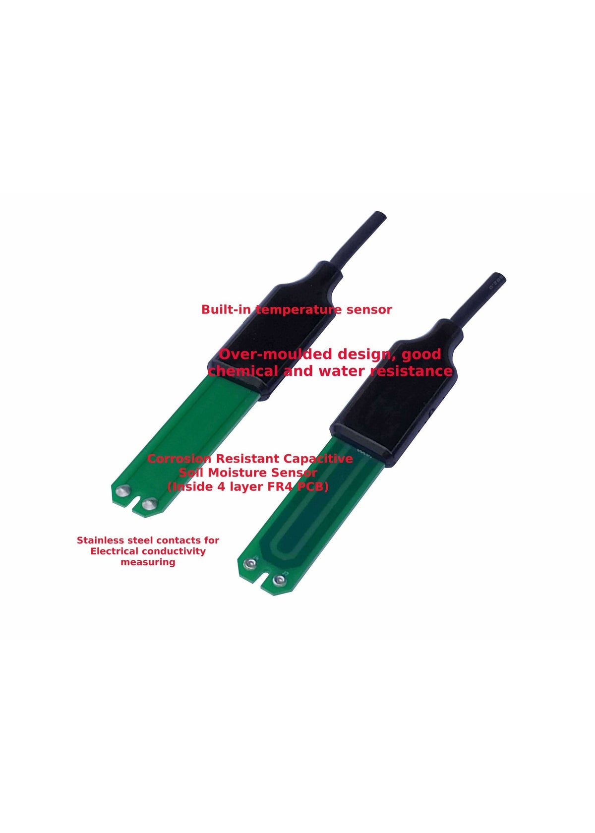 Capacitive Temp Sensor Tinovi Capacitive Soil Moisture and Temperature sensor I2C | Sensors ...